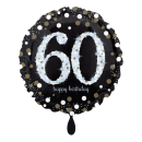 Folienballon Sparkling 60 Happy Birthday